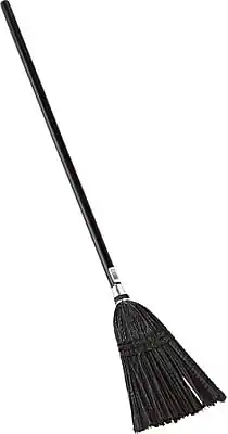 Front. RubberMaid - Rubbermaid Lobby Pro 2536 Lobby Broom, Black (FG253600BLA) - Black.