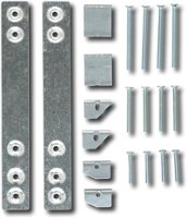 GE - Under-Cabinet Mounting Kit for Select Microwaves - Silver - Front_Zoom