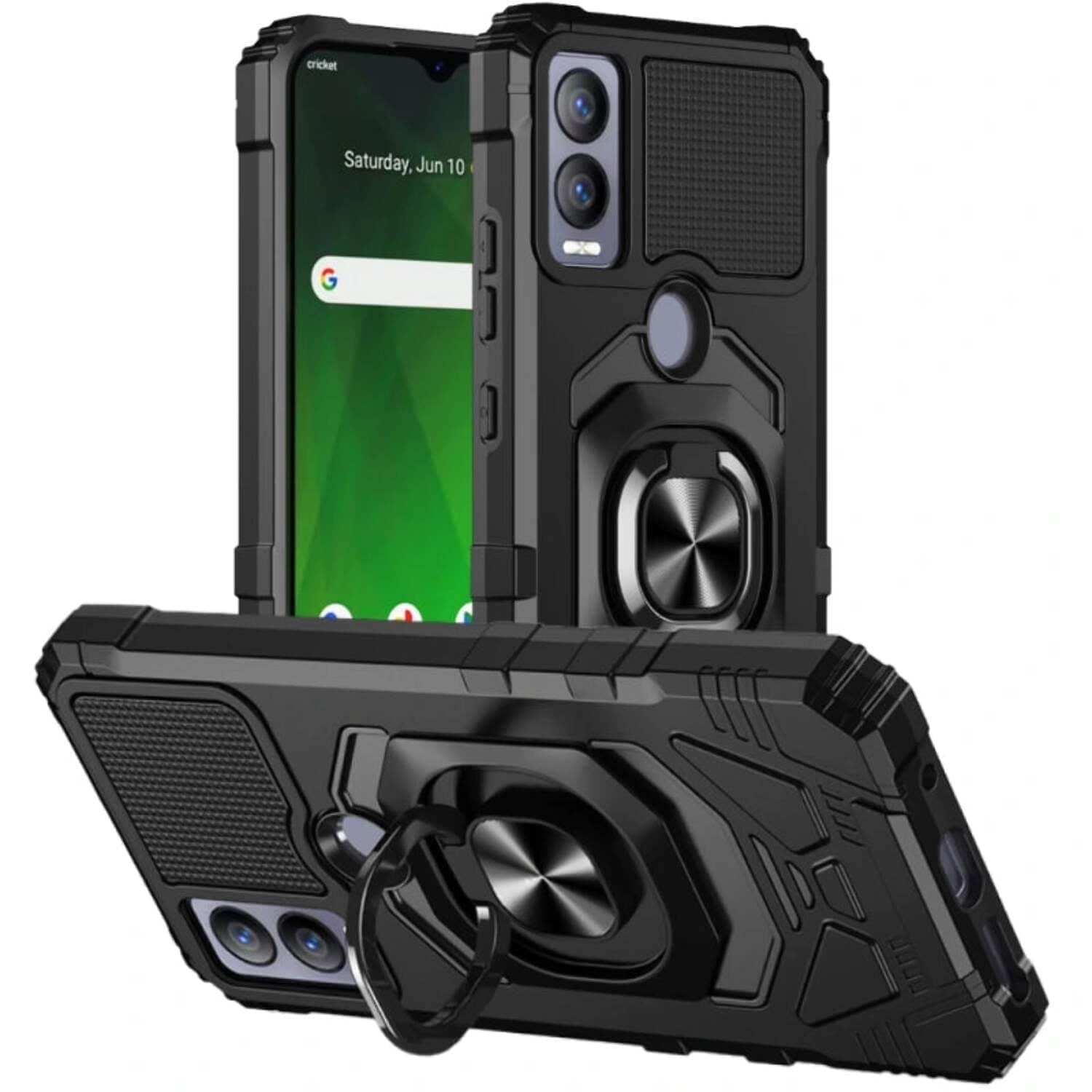 RomeTech - Rome Tech Armor Case for Cricket Magic 5G - Black
