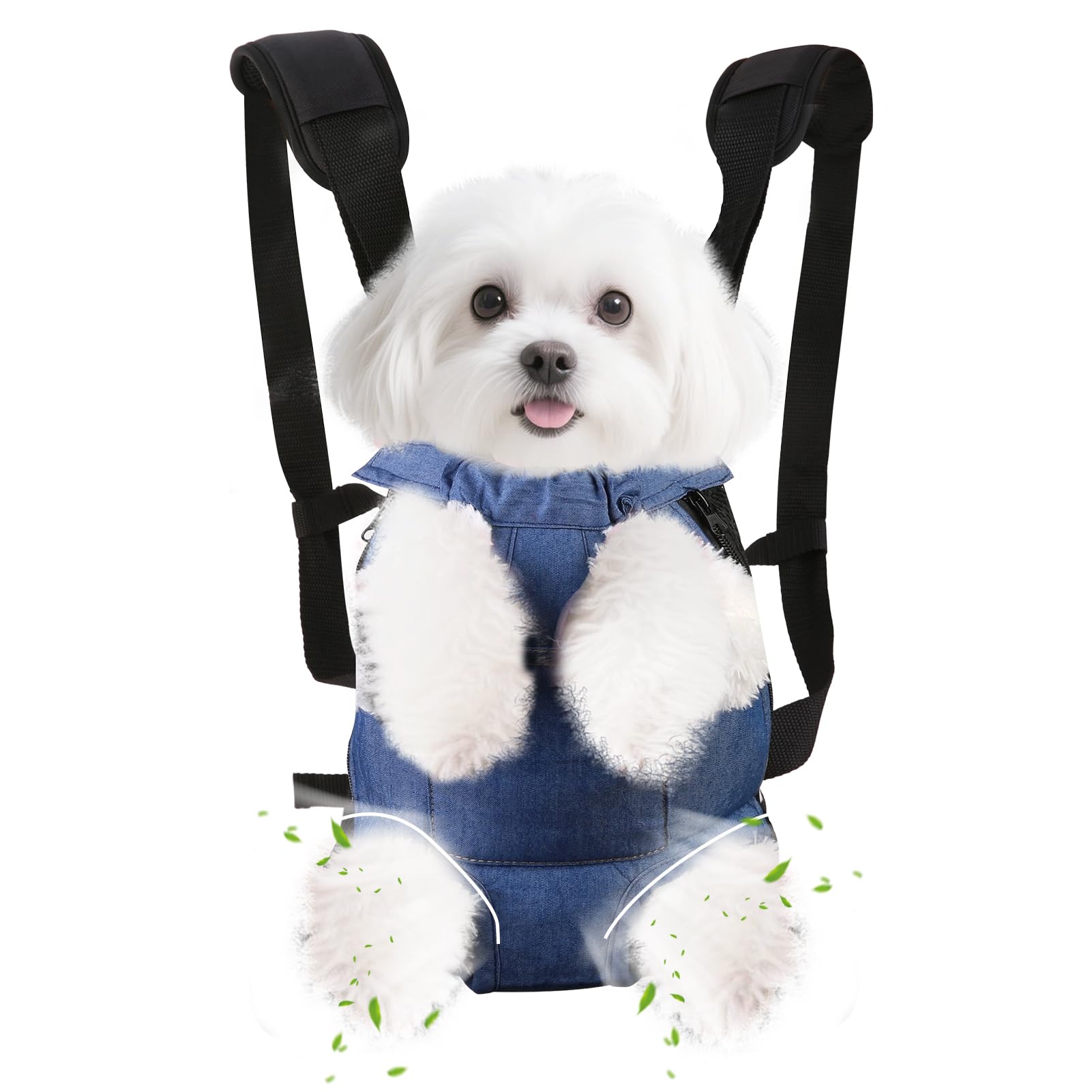 Front. Live At Space - Dog Backpack Carrier cat Carrier Adjustable Pet Front Carriers Travel Bag For Puppy Medium Dogs Out Soft Ventilated Dogg.