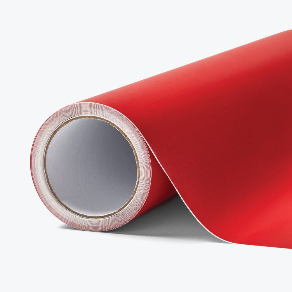 Alt View 1. Cricut - Smart Vinyl - Permanent, Red, 13 in x 5 ft  (1) - Red.