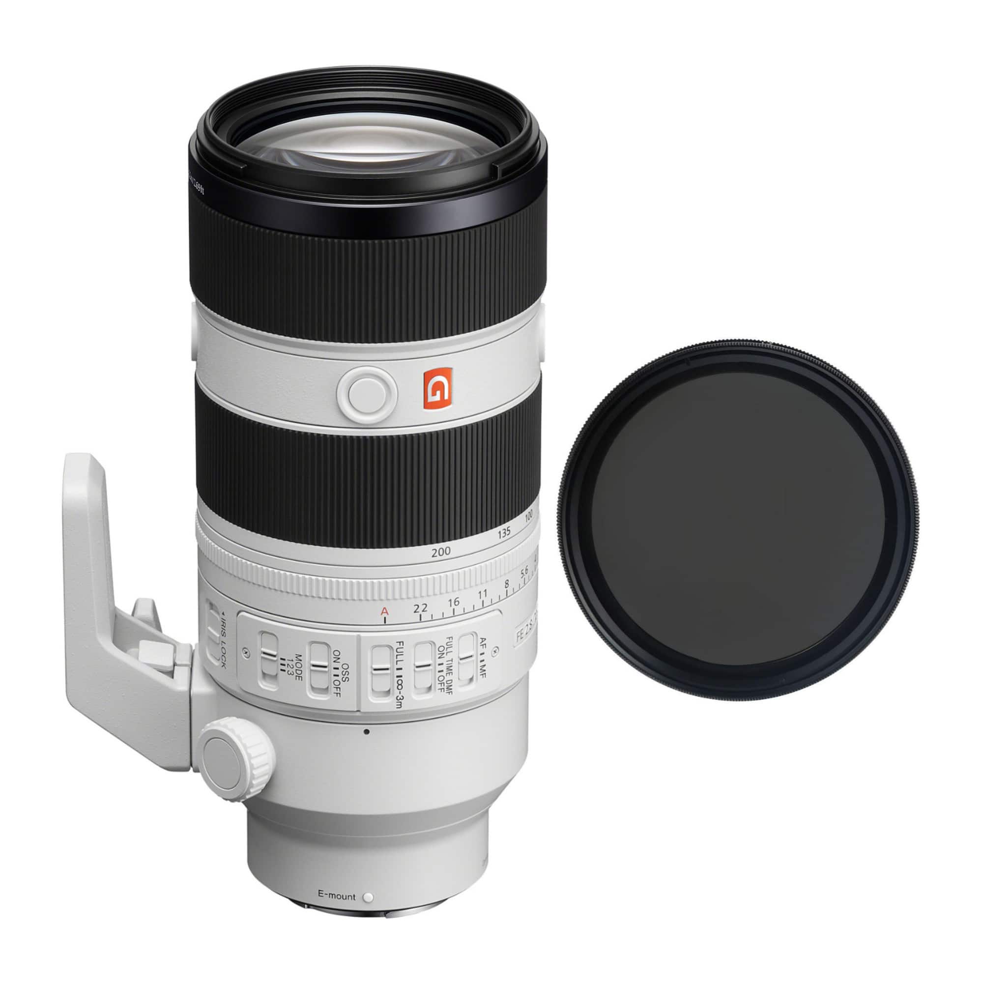 Sony - FE 70-200mm F2.8 GM OSS II Full-Frame Lens with Variable Filter (77mm)