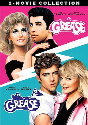 Front. Grease/Grease 2: 2-Movie Collection - DVD.