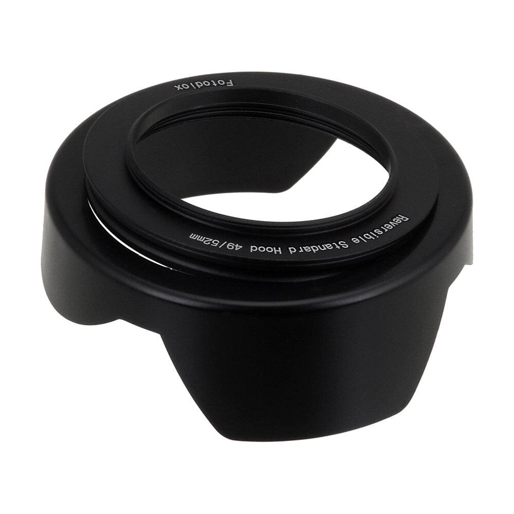 Fotodiox  
49mm / 52mm  
Reversible Hood  
Standard