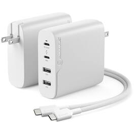 4X100 Rapid Power 4 Port 100WGaNCharger - ALOGIC 4X100 Rapid Power 4 Port 100WGaNCharger -USB-C (Max. 100W) - White