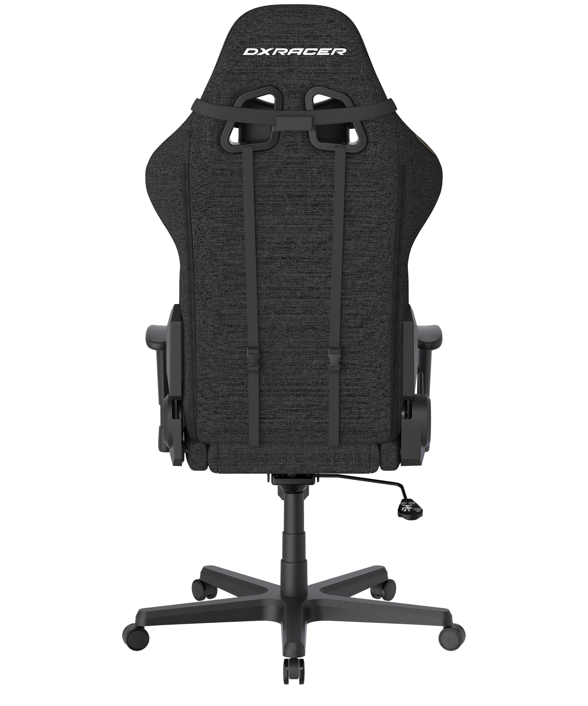 Back. DXRacer - DXRacer Formula Series Gaming Chair - Fabric, Black, Ergonomic Racing-Style with 2D Armrests & Reclining Backrest - Black.