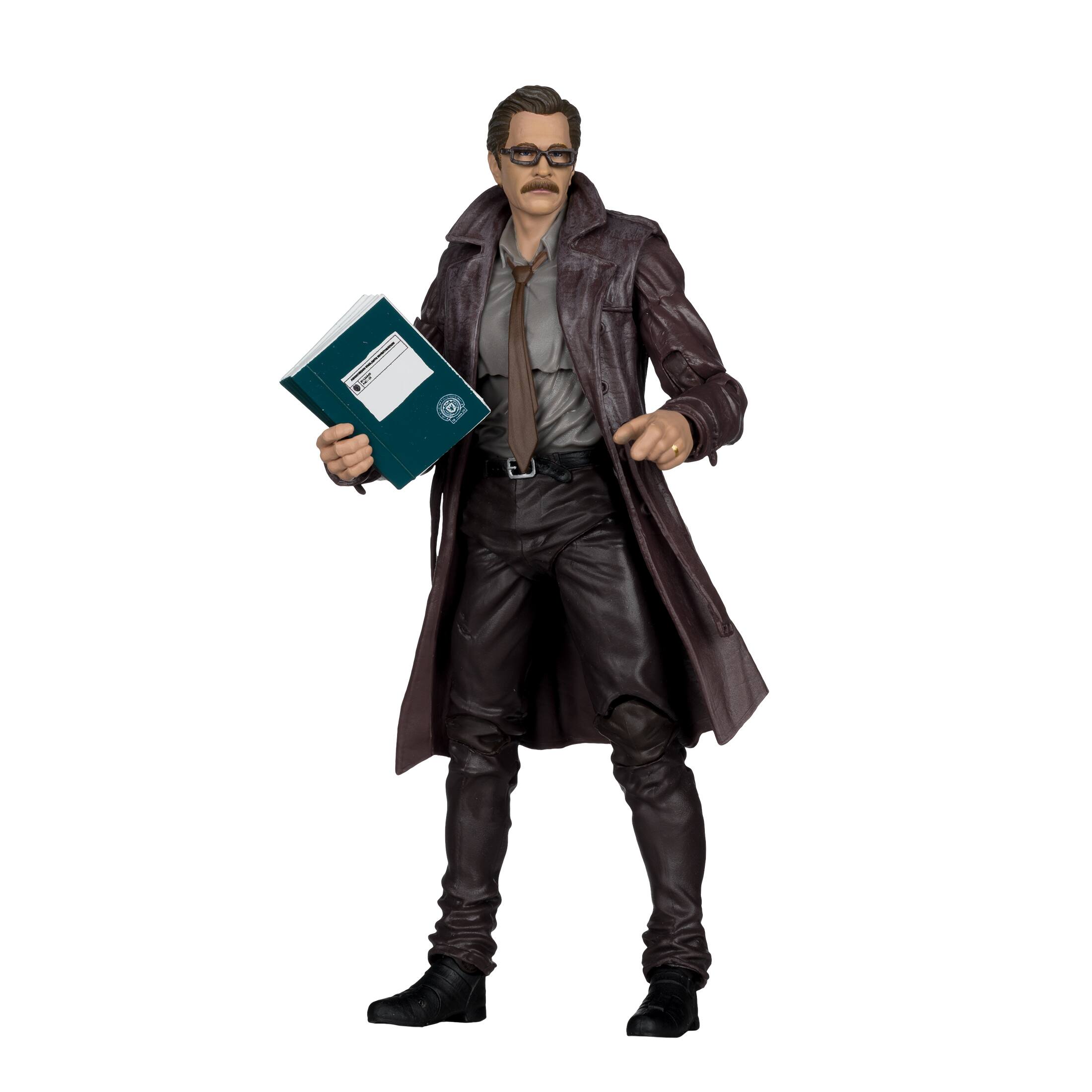 Angle. McFarlane Toys - DC Multiverse Commissioner Gordon (The Dark Knight) 7" Action Figure - Deluxe Theatrical Edition.