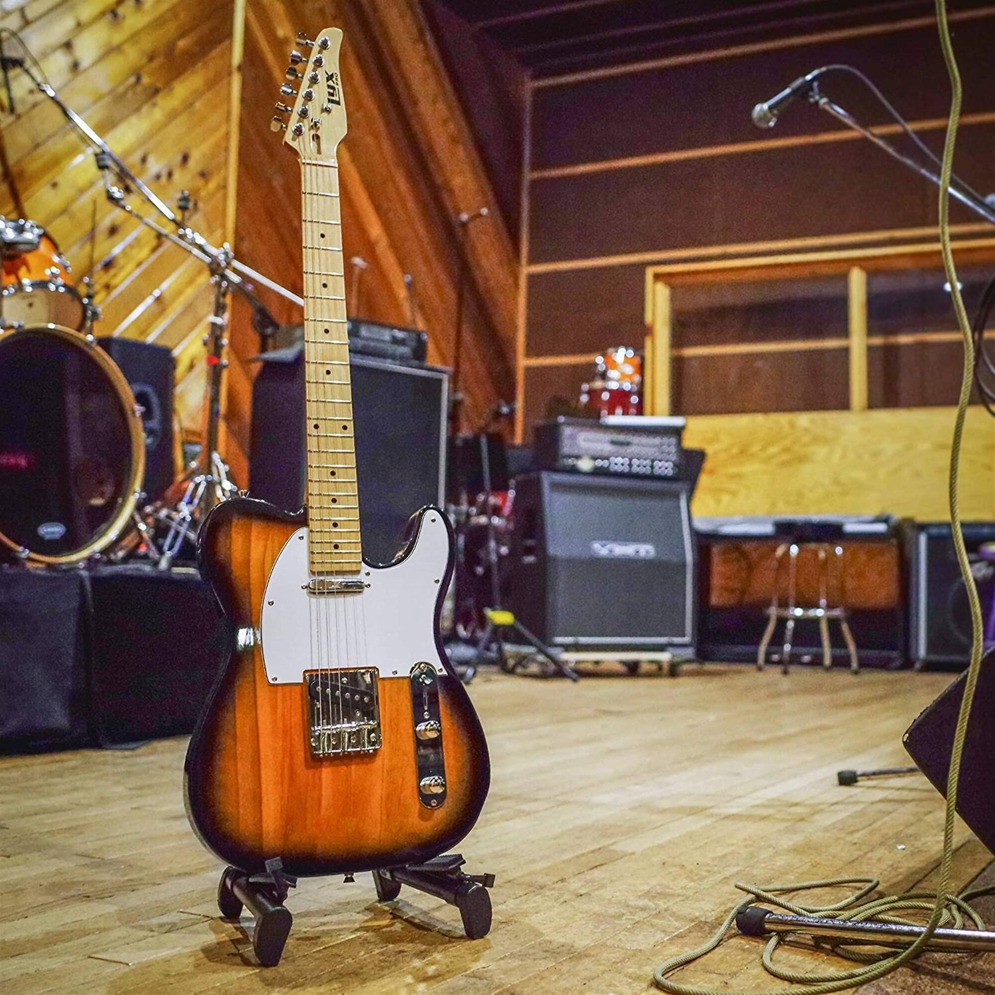 Alt View 6. Lyxpro - 39” Electric Guitar TL Series, Solid Body Guitar W/3-Way Switch & Tone Controls - Sunburst.