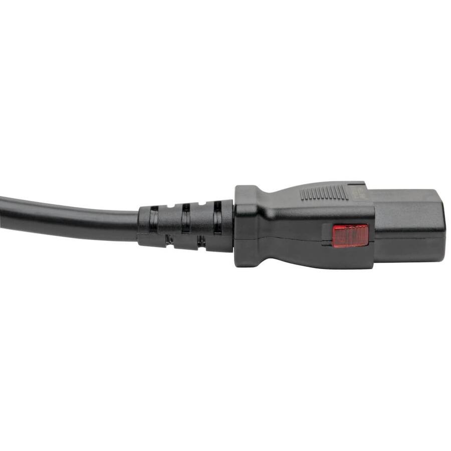 Alt View 2. Tripp Lite - Eaton Tripp Lite Series Power Extension Cord, Locking C13 to C14 PDU Style - 10A, 250V, 18 AWG, 6 ft. (1.83 m) - For - Black.