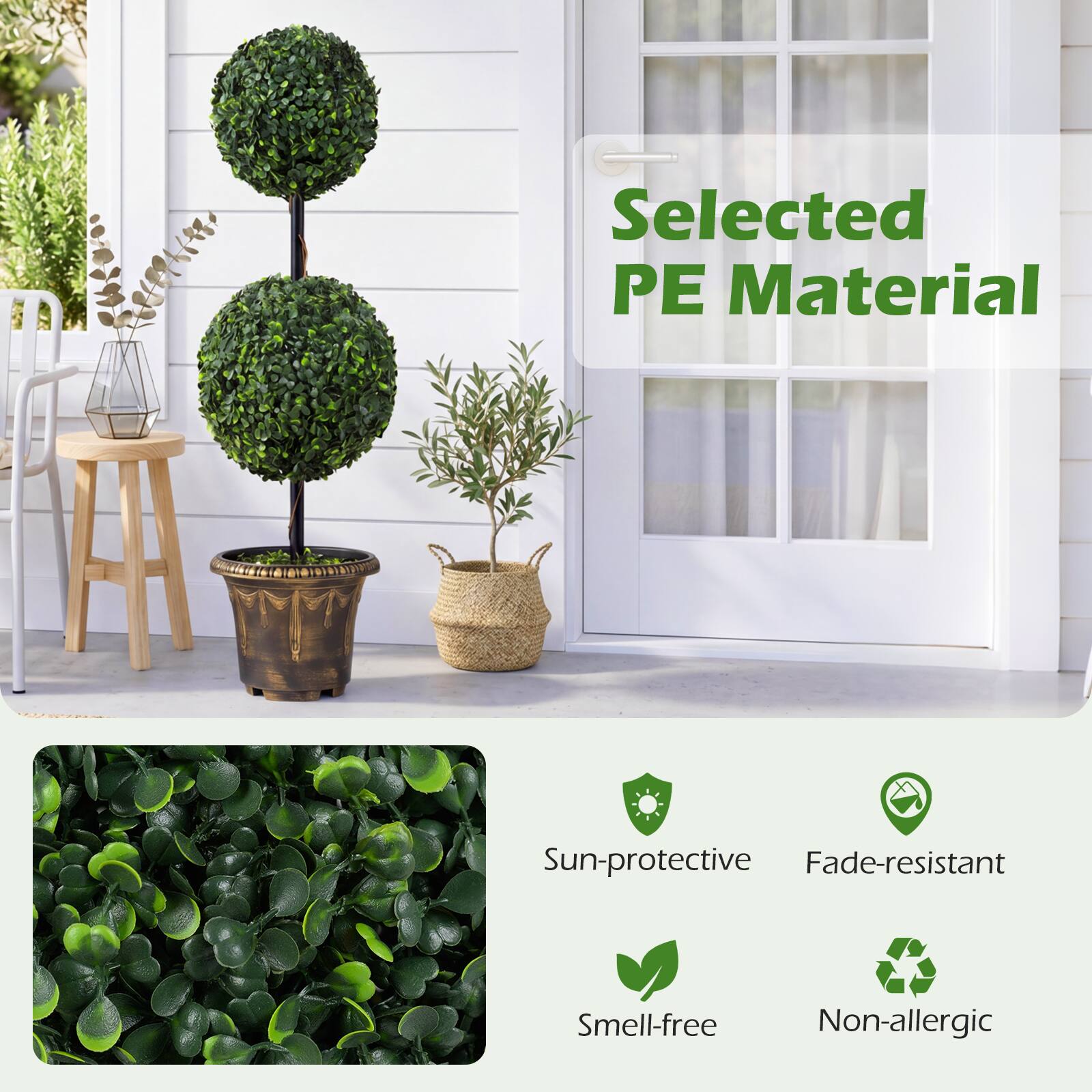 Selected PE Material  
Sun-protective  
Fade-resistant  
Smell-free  
Non-allergic