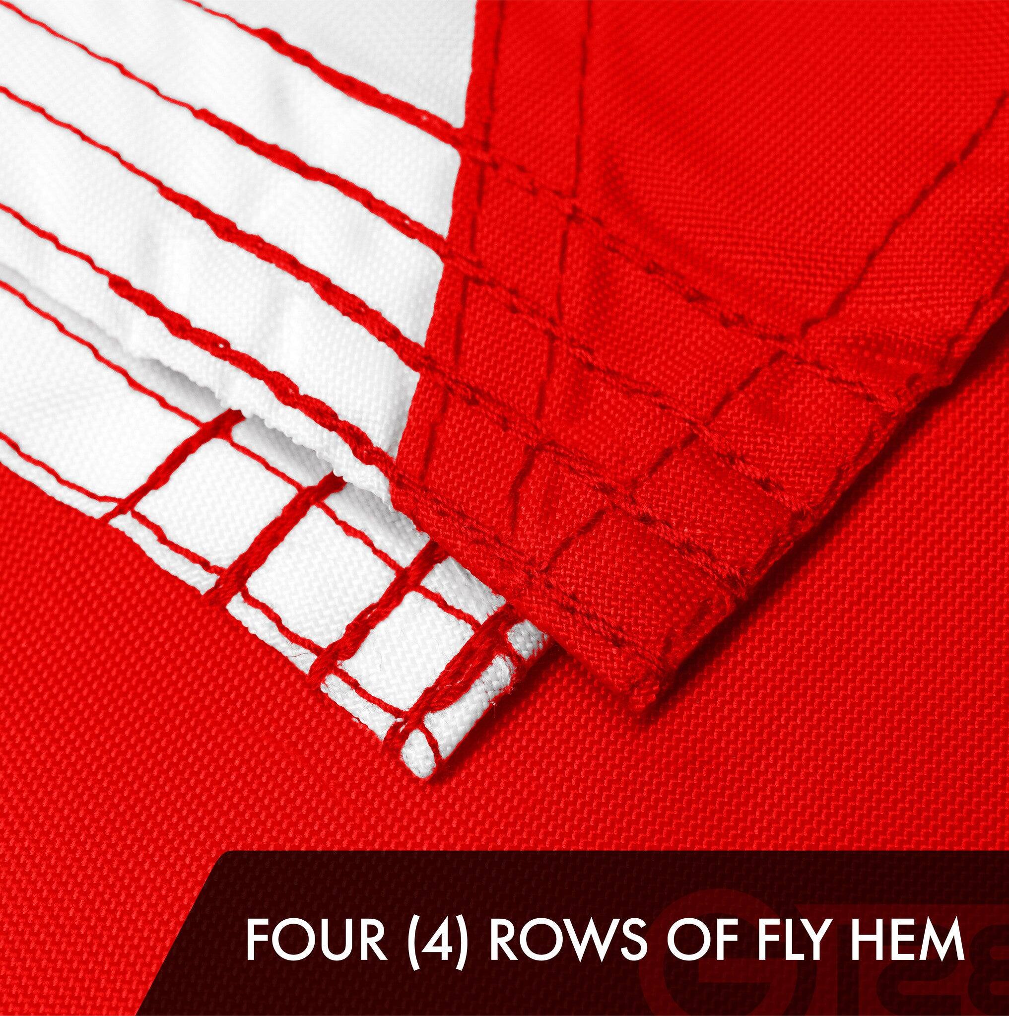 FOUR (4) ROWS OF FLY HEM