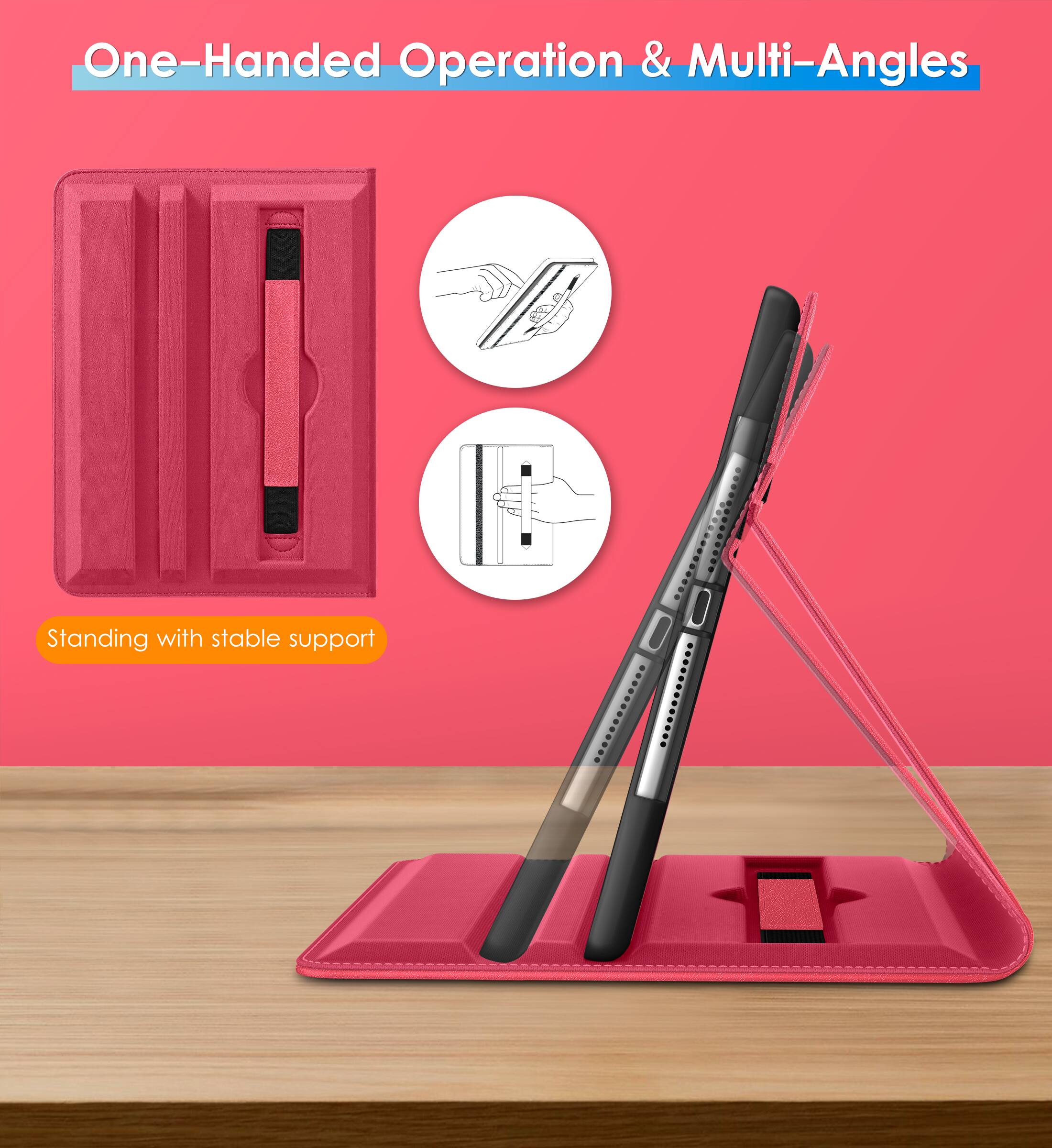 One-Handed Operation & Multi-Angles

Standing with stable support