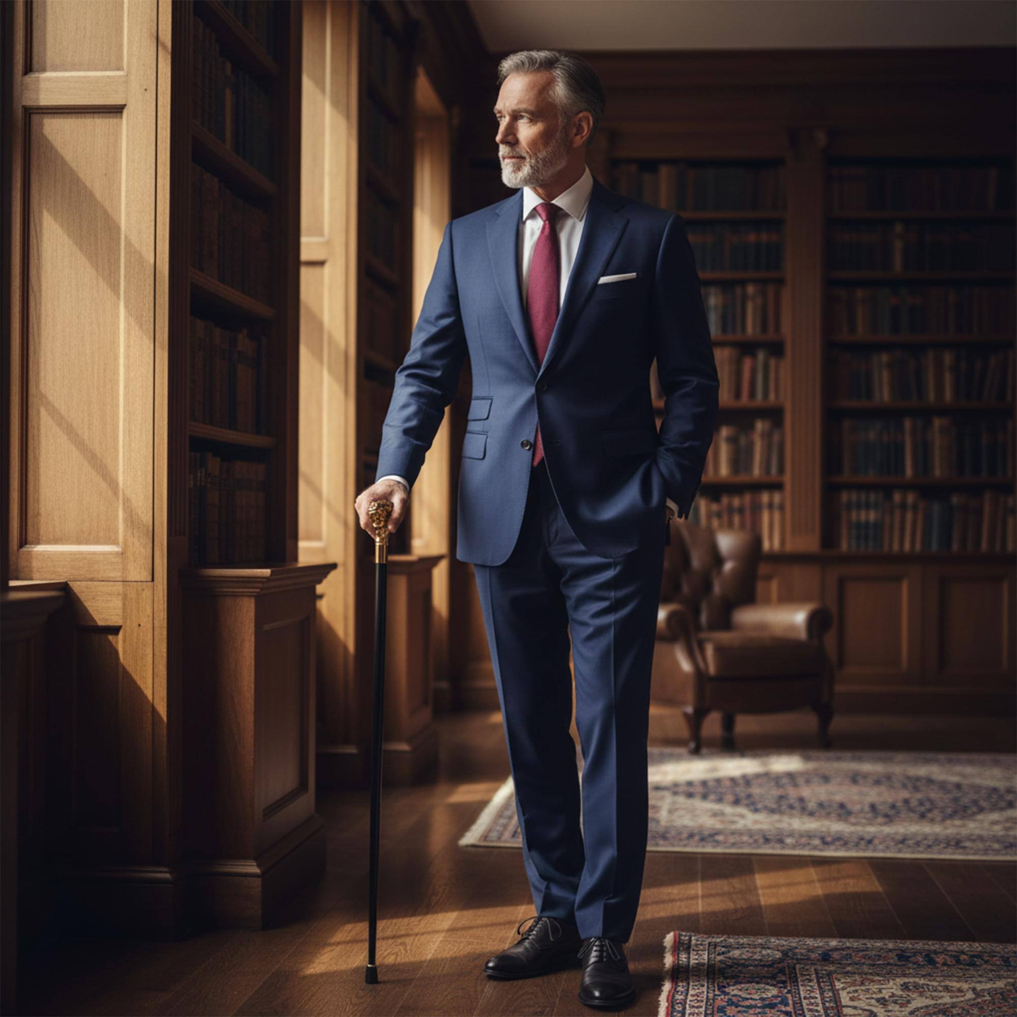 Alt View 10. Underwraps - Deluxe Metal Golden Lion's Head Cane Adult Costume Accessory - Gold.