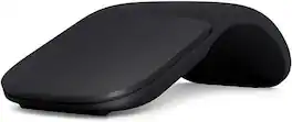 Microsoft - FHD-00001 Arc Touch 2-Button Optical Mouse - Bluetrack Sensor - Wireless - Black