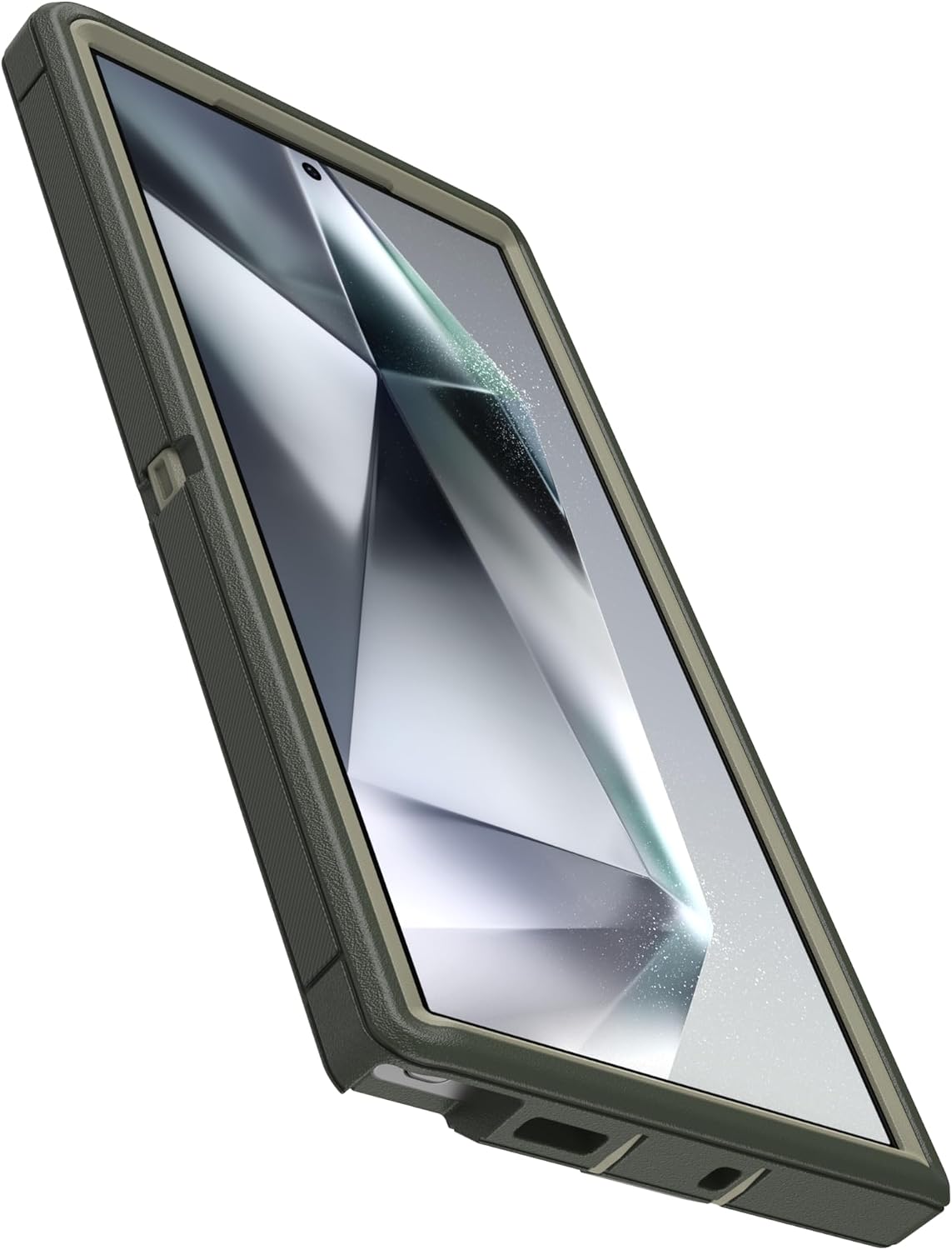Back. OtterBox - OtterBox - Defender Series Pro Hard Shell for Samsung Galaxy S24 Ultra - Lichen the Trek (Green).