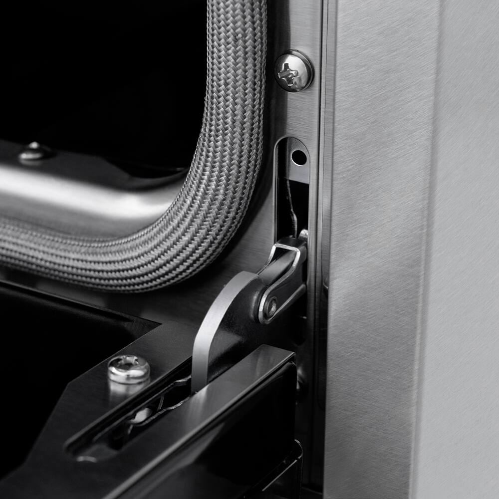 Alt View 6. ZLINE - ZLINE 30 in. 4.2 cu. ft. Freestanding Paramount Dual Fuel Range with DuoPro Cooktop - Satin Steel/Black Matte.