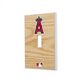 Keyscaper - Los Angeles Angels Baseball Bat Design Single Toggle Light Switch Plate - Multicolor