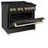 Alt View 1. ZLINE - Autograph 36" Legacy Dual Fuel Range with Gold Accents (RABZ-36-G) - Black.