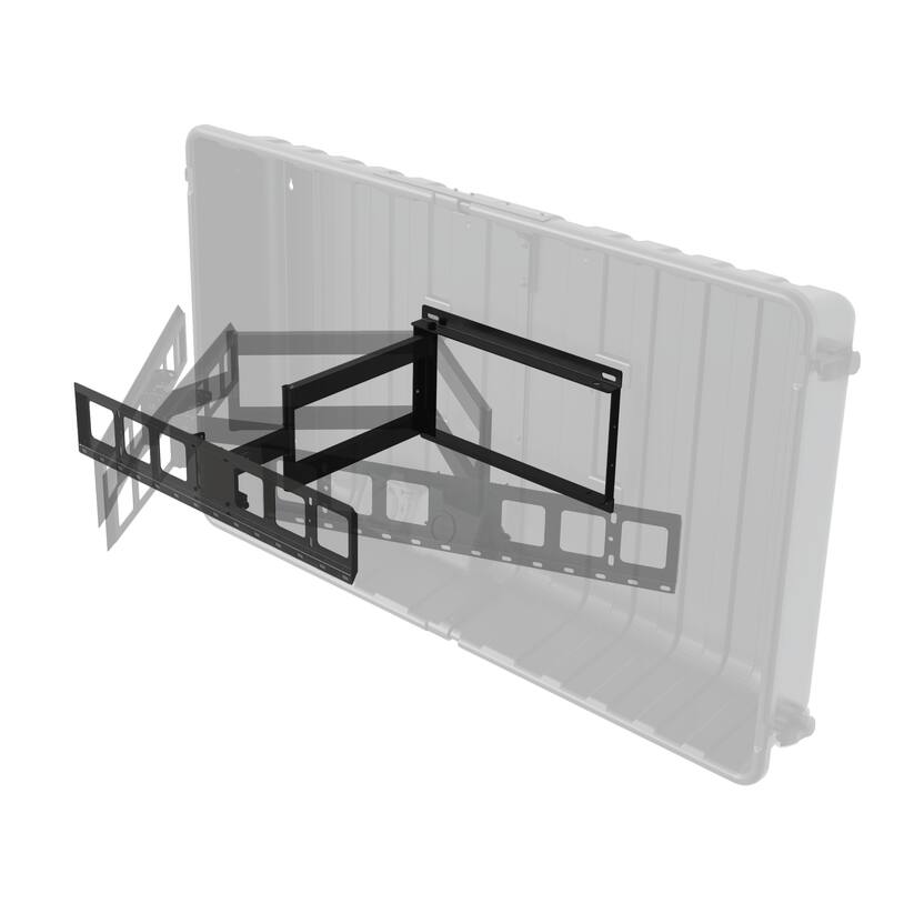 Back. Storm Shell - Storm Shell Weatherproof 75” Outdoor TV Enclosure - Black.