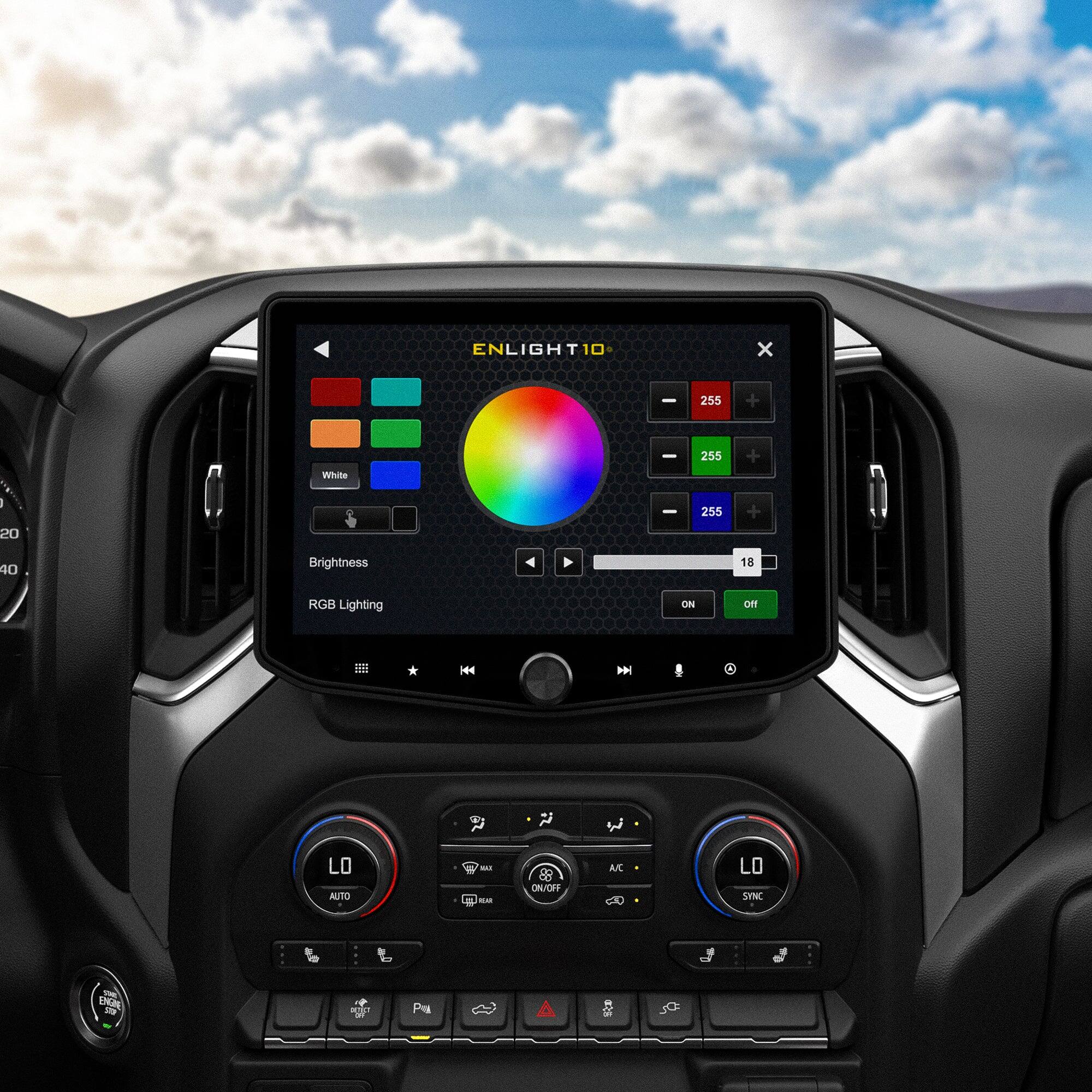 ENLIGHT10  
10 x 1  
255 - 255 White | 20 - 255 + 40 Brightness 18 RGB Lighting ON  
ON/OFF  
SYNC  
A/C  
LO  
AUTO  
LO  
SYNC