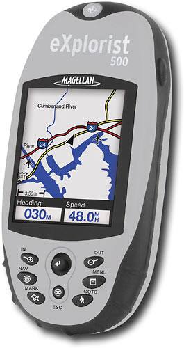 Angle Standard. Magellan - eXplorist 500 Waterproof WAAS-Enabled GPS Receiver w/Color Display & USB Port.