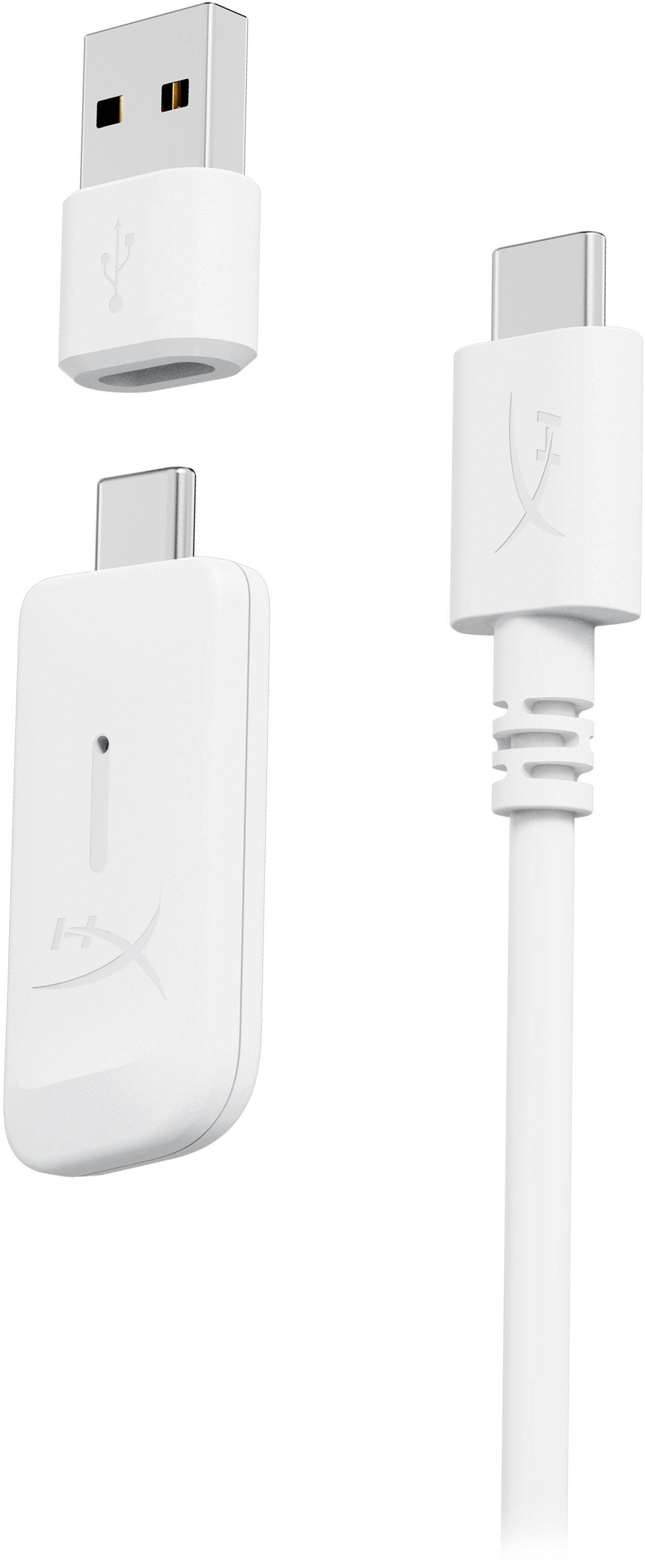 Alt View 9. HyperX - Cloud Flight 2 Wireless Gaming Headset for PC, PS5, PS4, Nintendo Switch, Mac, Mobile, and Bluetooth - White.