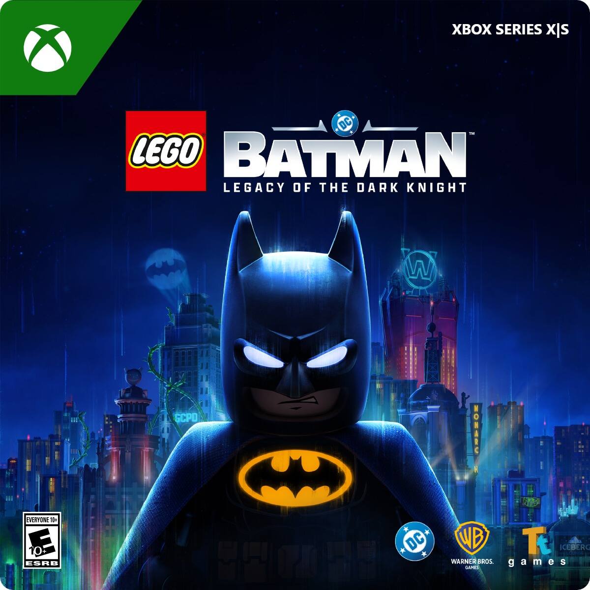 XBOX SERIES X|S  
LEGO BATMAN: LEGACY OF THE DARK KNIGHT  
EVERYONE 10+  
ESRB  
DC  
WB GAMES  
ICEBERG  
WARNER BROS. GAMES - E10+ (Everyone 10+)