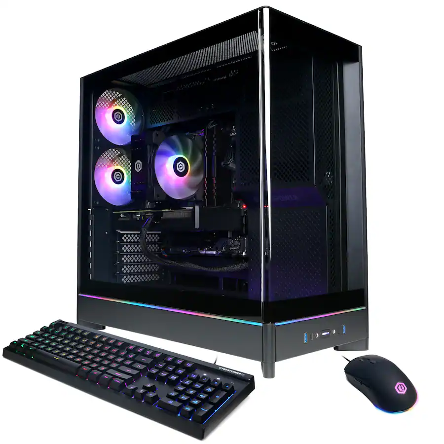 Desktop Computer With Multi Core Gpu CyberPowerPC Gaming Desktop Intel Core i9 14900F NVIDIA GeForce RTX ...