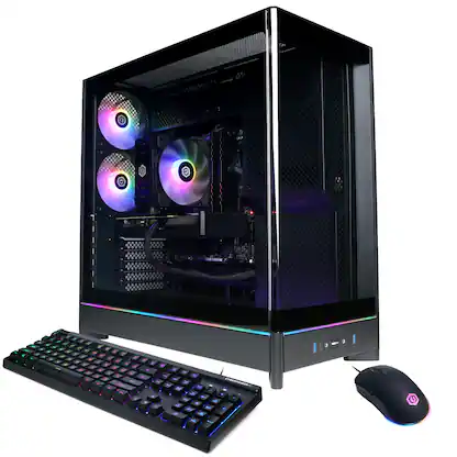 CyberPowerPC - Gaming Desktop - Intel Core i9-14900F - NVIDIA GeForce RTX 5070 12GB - 32GB DDR5 - 1TB PCIe 4.0 SSD - Black