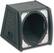Angle Standard. Q-Logic - 15" Single Sealed/Vented Subwoofer Enclosure - Charcoal Gray/Black.