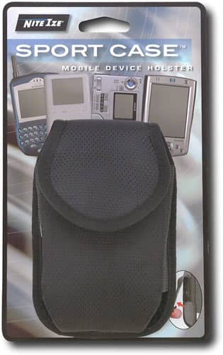 Front Standard. Nite Ize - Sport Case Mobile Device Holster - Black.