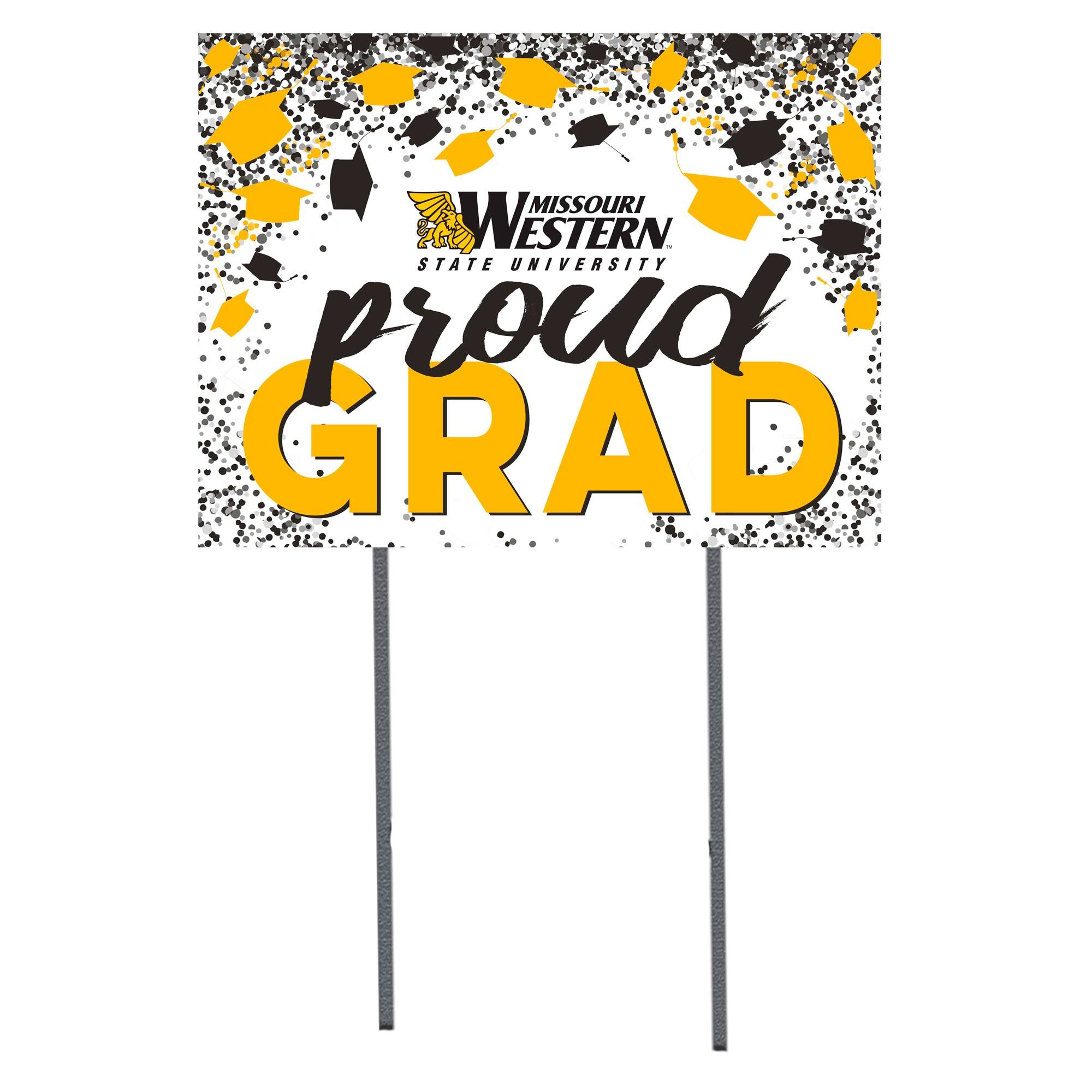 Missouri Western State Griffons 18" x 24" Proud Grad Yard Sign