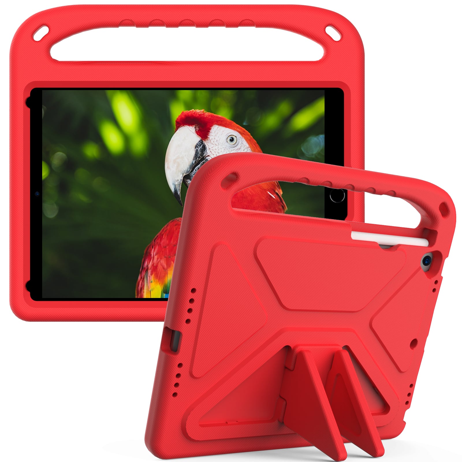 UUCOVER - Lightweight EVA Case for iPad 9th 8th 7th Gen 10.2-inch (2021/2020/2019) Shockproof Handle Kickstand Anti-Slip Cover - Red price history on PriceWatchPro