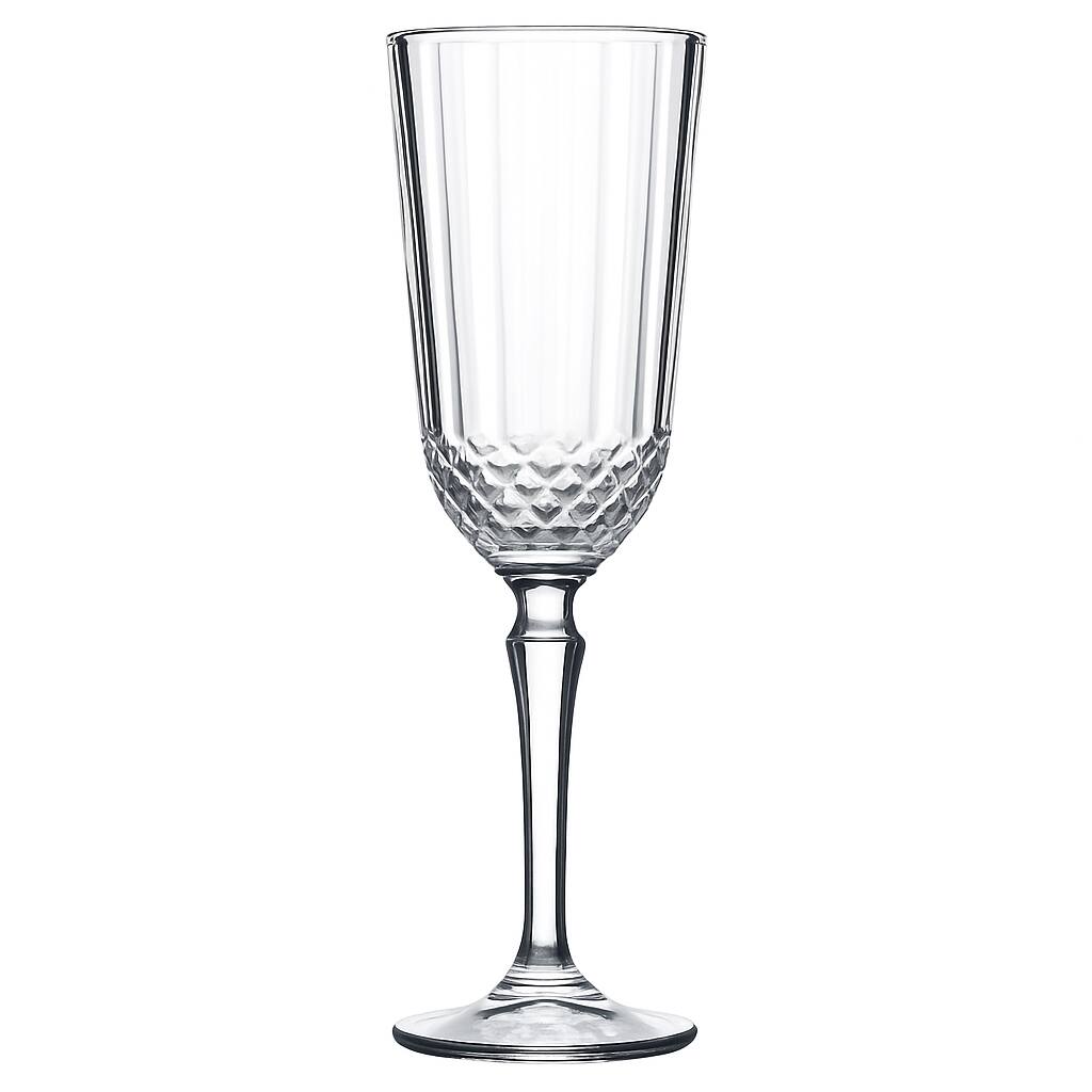 Angle. American Atelier - Estelle Set Of 2 Flutes 4.39 Oz - Clear.
