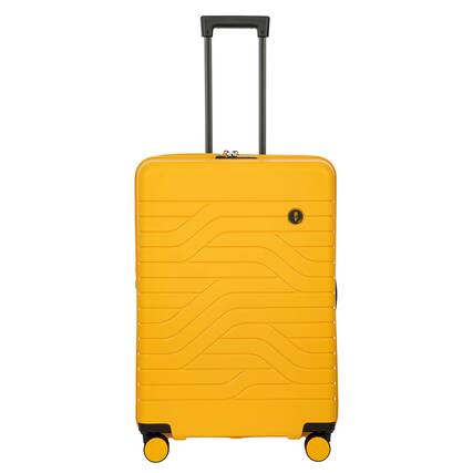 Front. Bric's - Ulisse Expandable 28" Checked Spinner Luggage - Mango.