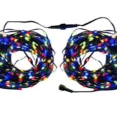 Front. Celebrations - Platinum LED Micro Multicolored 200 ct String Christmas Lights 33 ft. - Multicolored.