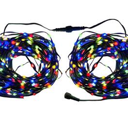Celebrations - Platinum LED Micro 200 ct String Christmas Lights 33 ft - Multicolored