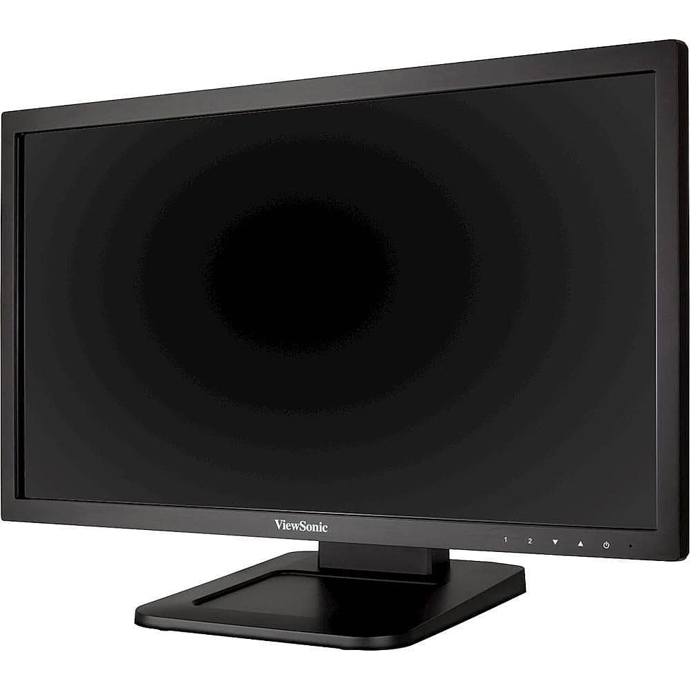 Left. ViewSonic - 21.5" LED FHD Touch-Screen Monitor (DVI, VGA) - Black.