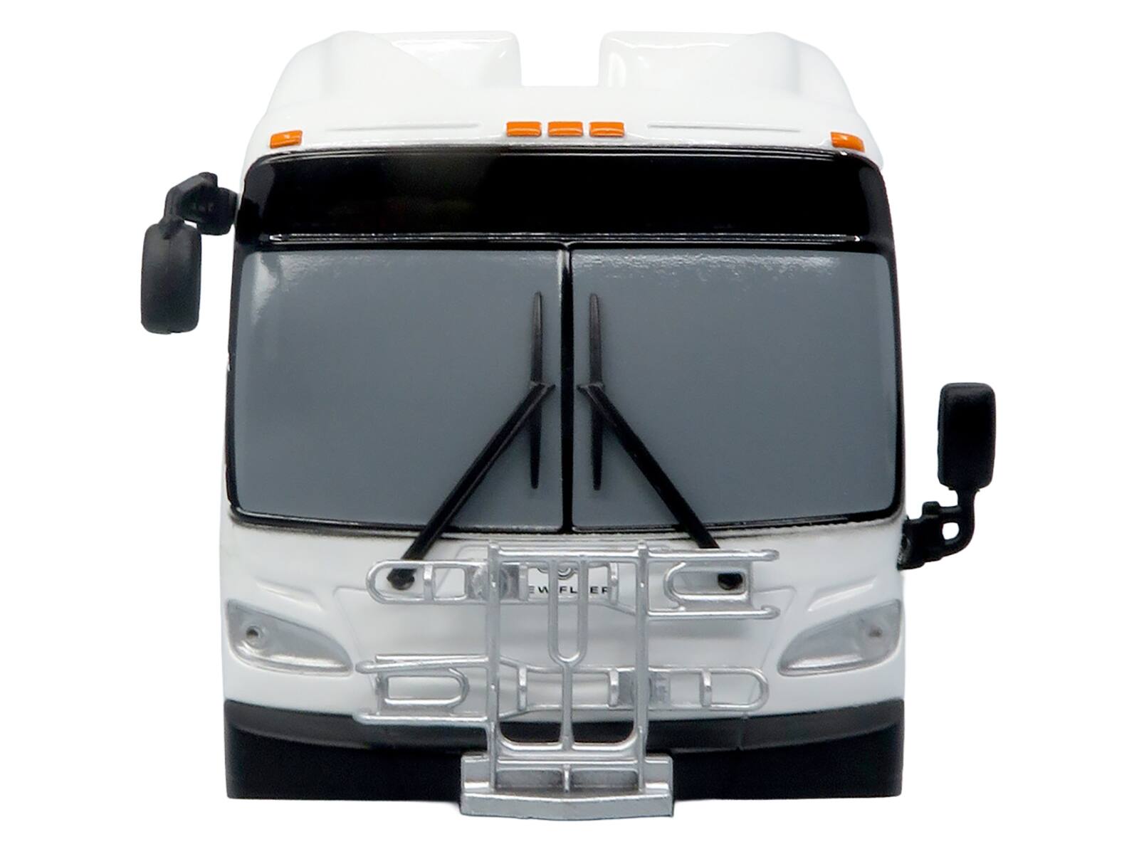 Back. Iconic Replicas - New Flyer Xcelsior Transit Bus Blank White "Bus & Motorcoach Collection" Limited Edition 504 Pieces 1/43 - White.