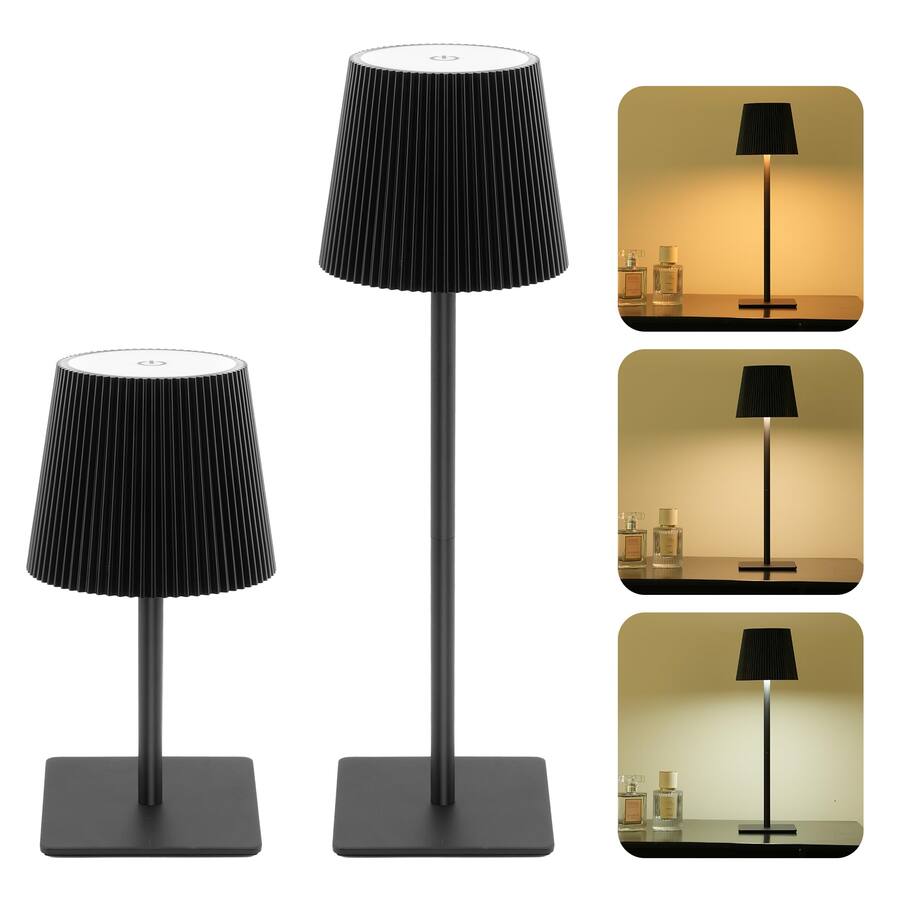 Dazzling Pops Pack Cordless Table Lamp Rechargeable Operated Desk Two ...