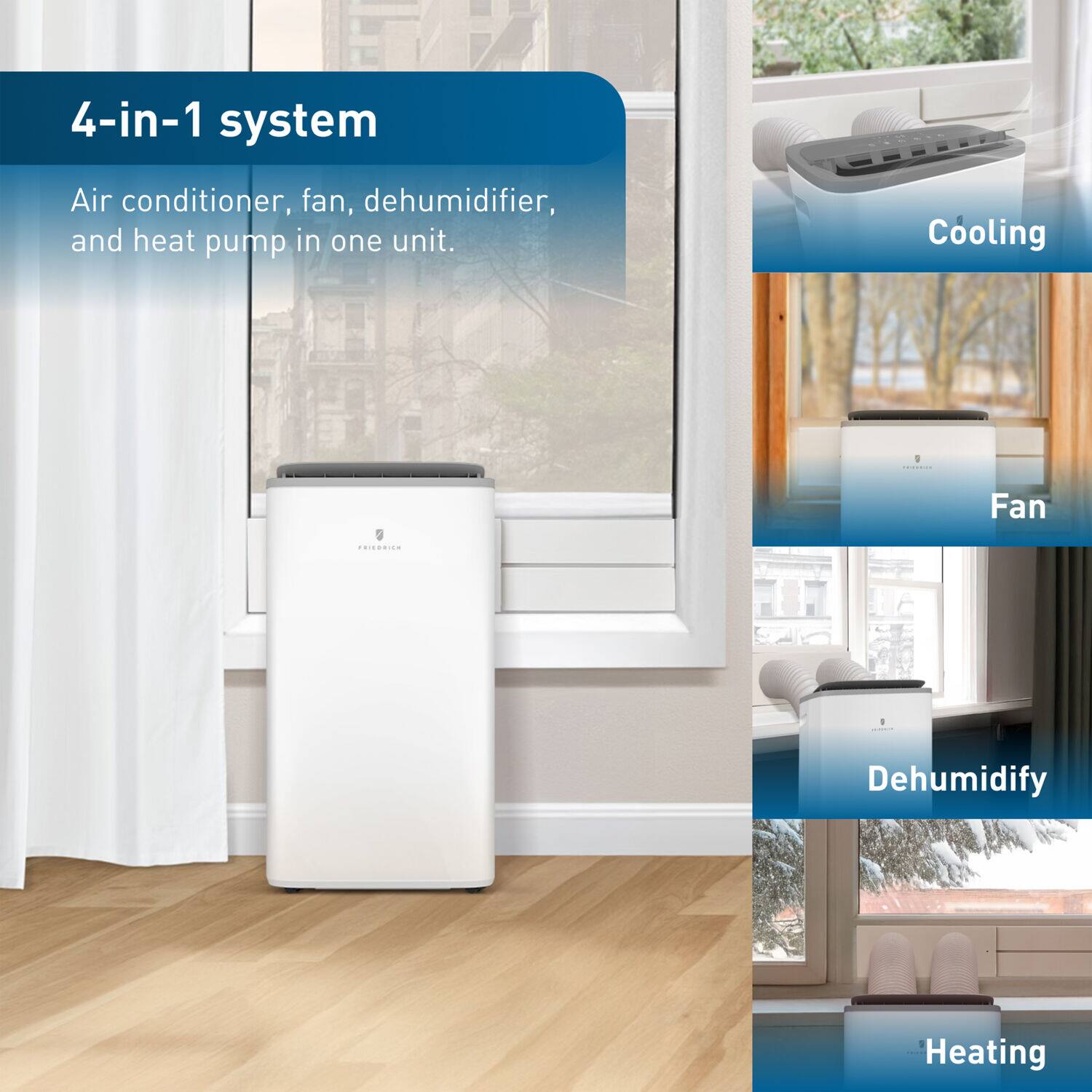 Friedrich 16000 BTU Portable, Inverter, Heat/Cool White ZHV16DA