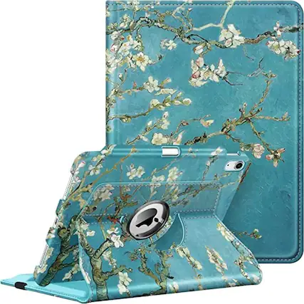 Front. Kitcheniva - Smart Rotating Case For iPad A16 11th 2025 And iPad 10th 2022 Stand Cover Blossom - Blossom.