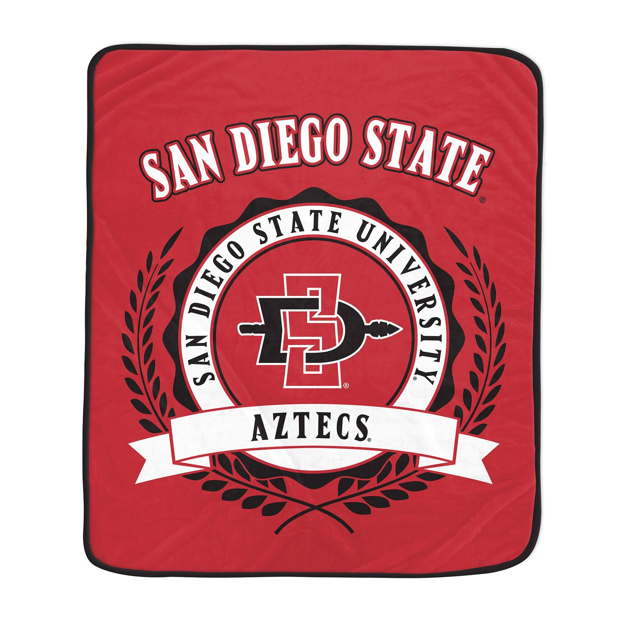 Pegasus - San Diego State Aztecs 50" x 60" University Crest Ultra Soft Blanket - Multicolor