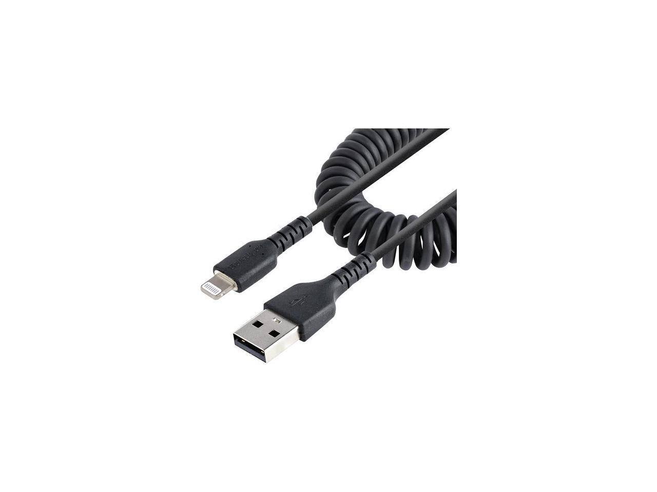 Alt View 1. StarTech.com - StarTech 1m USB to Lightning Cable, MFi Certified, Durable Coiled iPhone Charger.