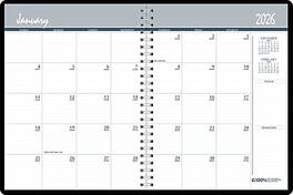 House of Doolittle - 2026 8.5" x 11" Calendar Year Monthly Planner, Faux Leather Cover - Blue