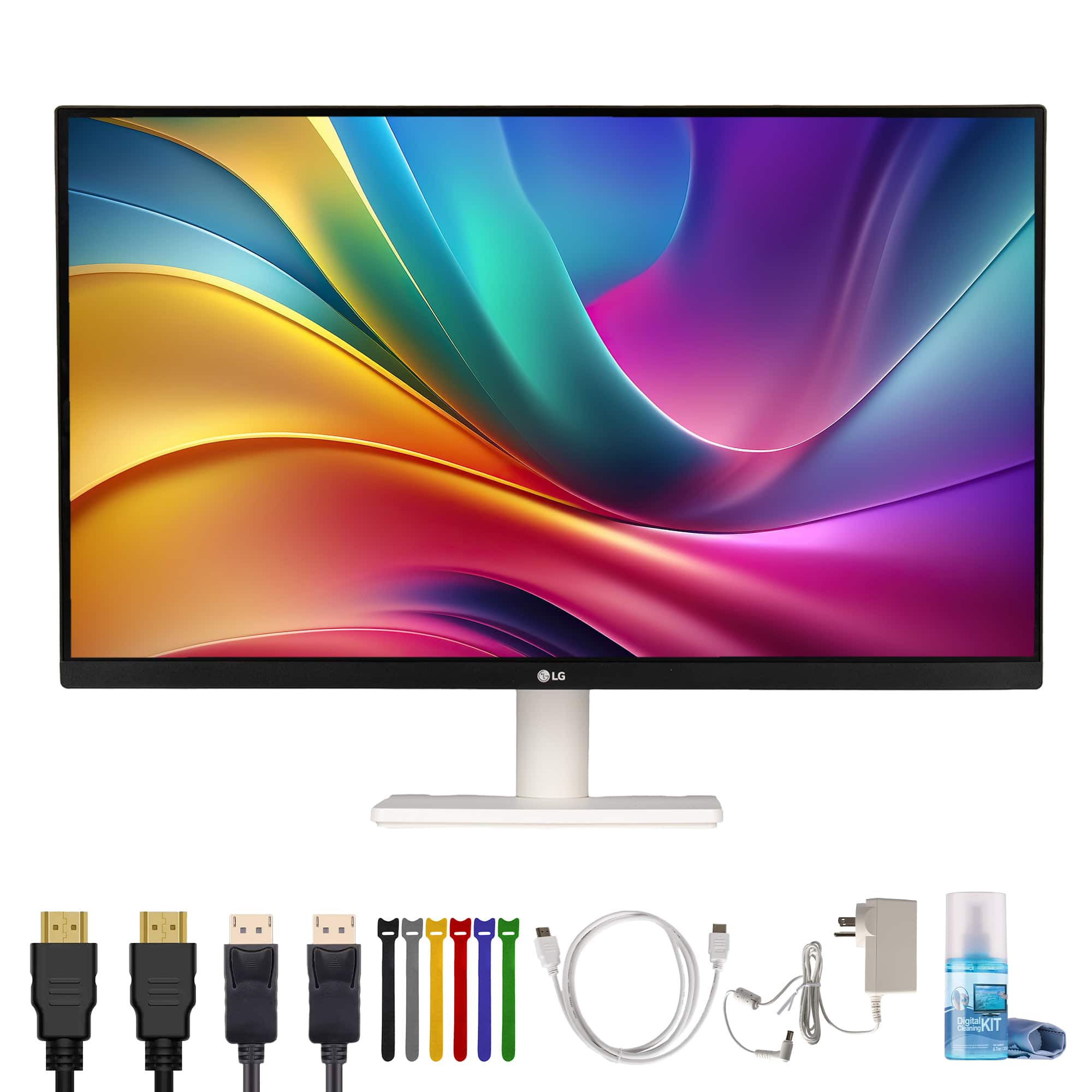 LG - UltraFine 27US500-W 27" 4K UHD (3840×2160) Monitor (White) | IPS, HDR10, 60Hz + More