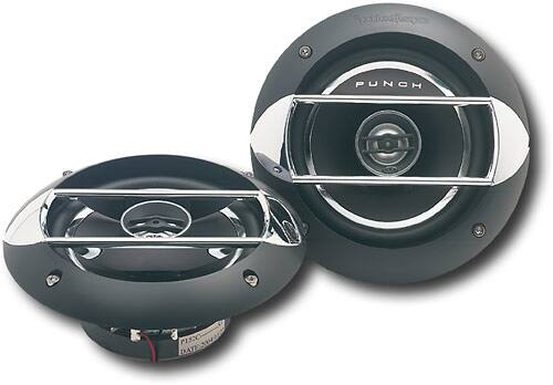 Front Standard. Rockford Fosgate - 5-1/4" 2-Way Coaxial Speakers w/Polypropylene Cones (Pair).
