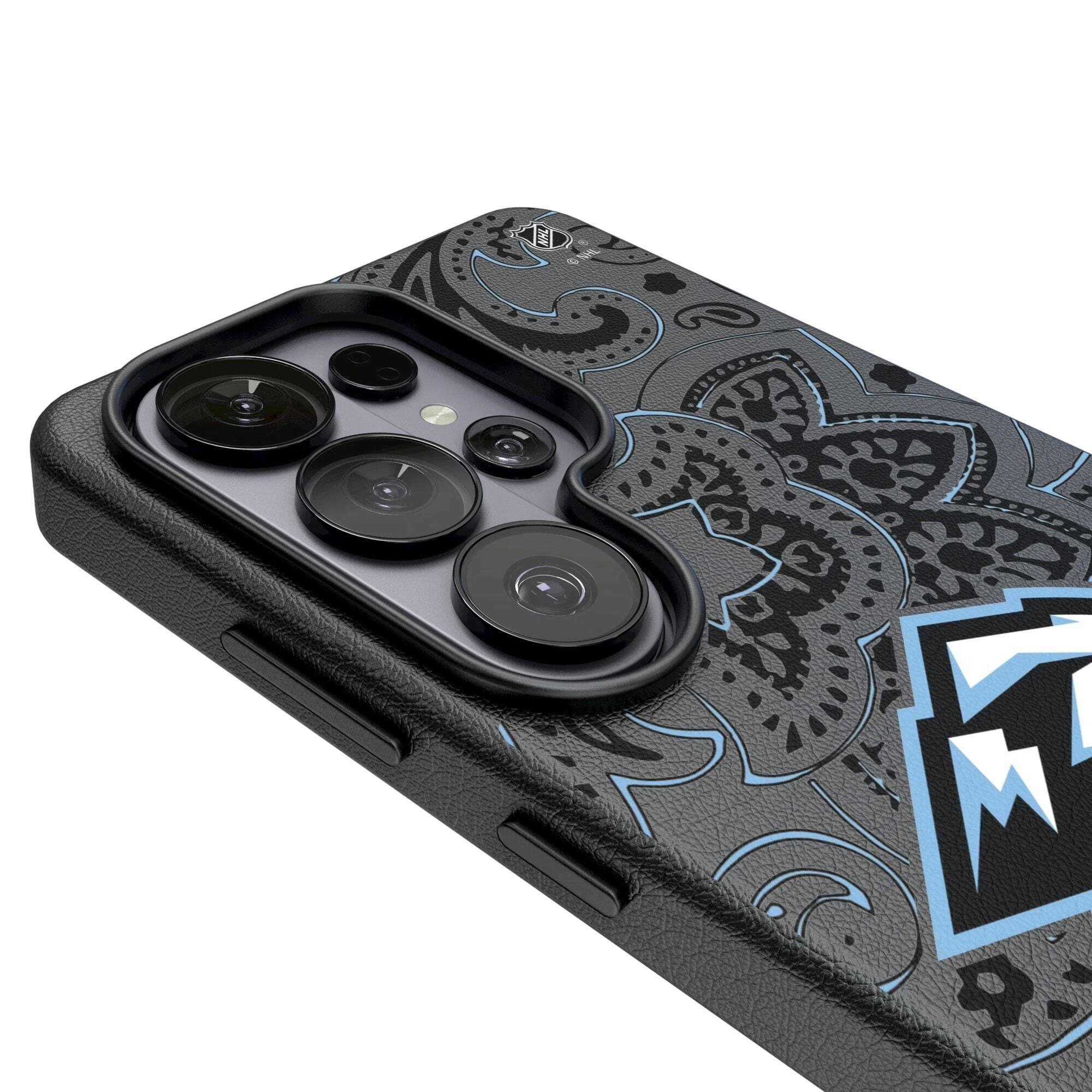 Alt View 2. Keyscaper - Utah Mammoth Paisley Galaxy Magnetic Bump Case - S24 - Black.