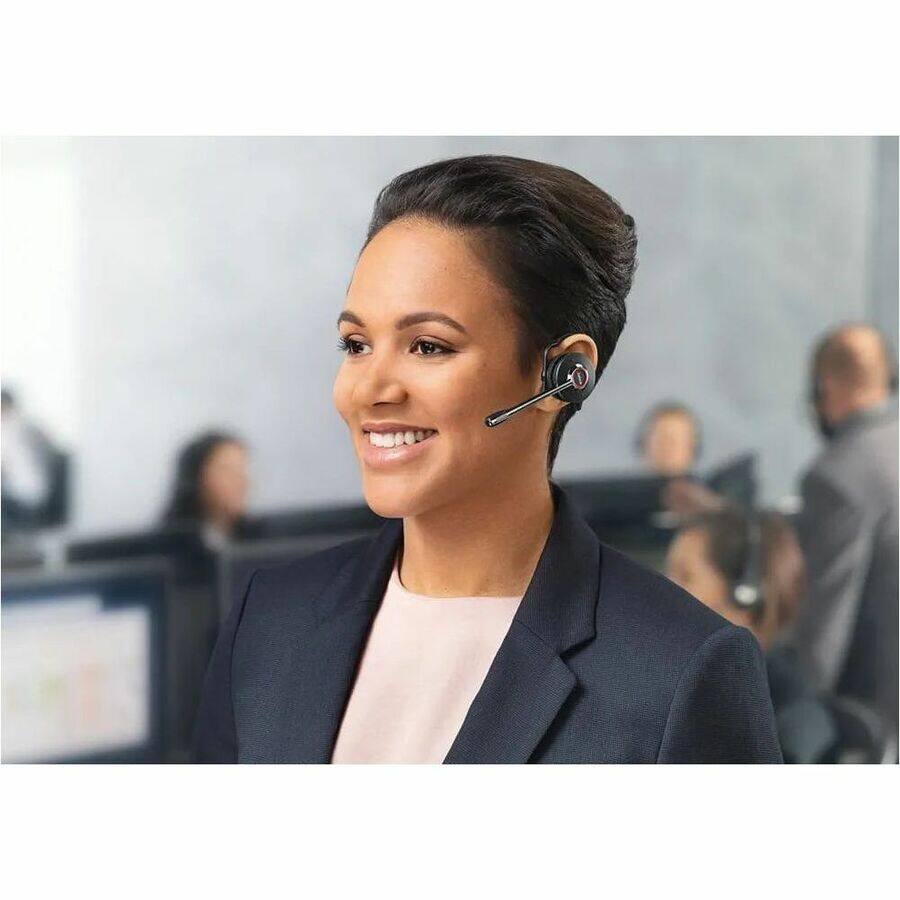 Alt View 2. Jabra - Jabra Engage 75 SE Earset - Mono - Wireless - Bluetooth/DECT - 328.1 ft - 40 Hz to 16 kHz - Earbud, Behind-the-ear - Black.
