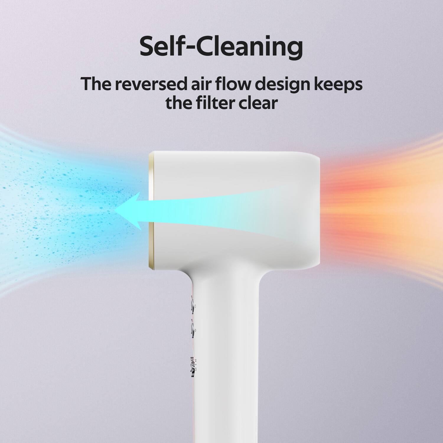 Self-Cleaning

The reversed air flow design keeps the filter clear
